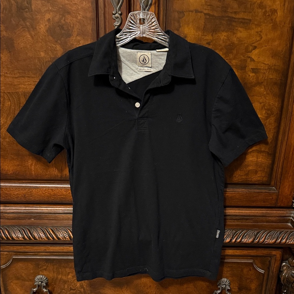 Volcom Men's Classic Black Polo Shirt